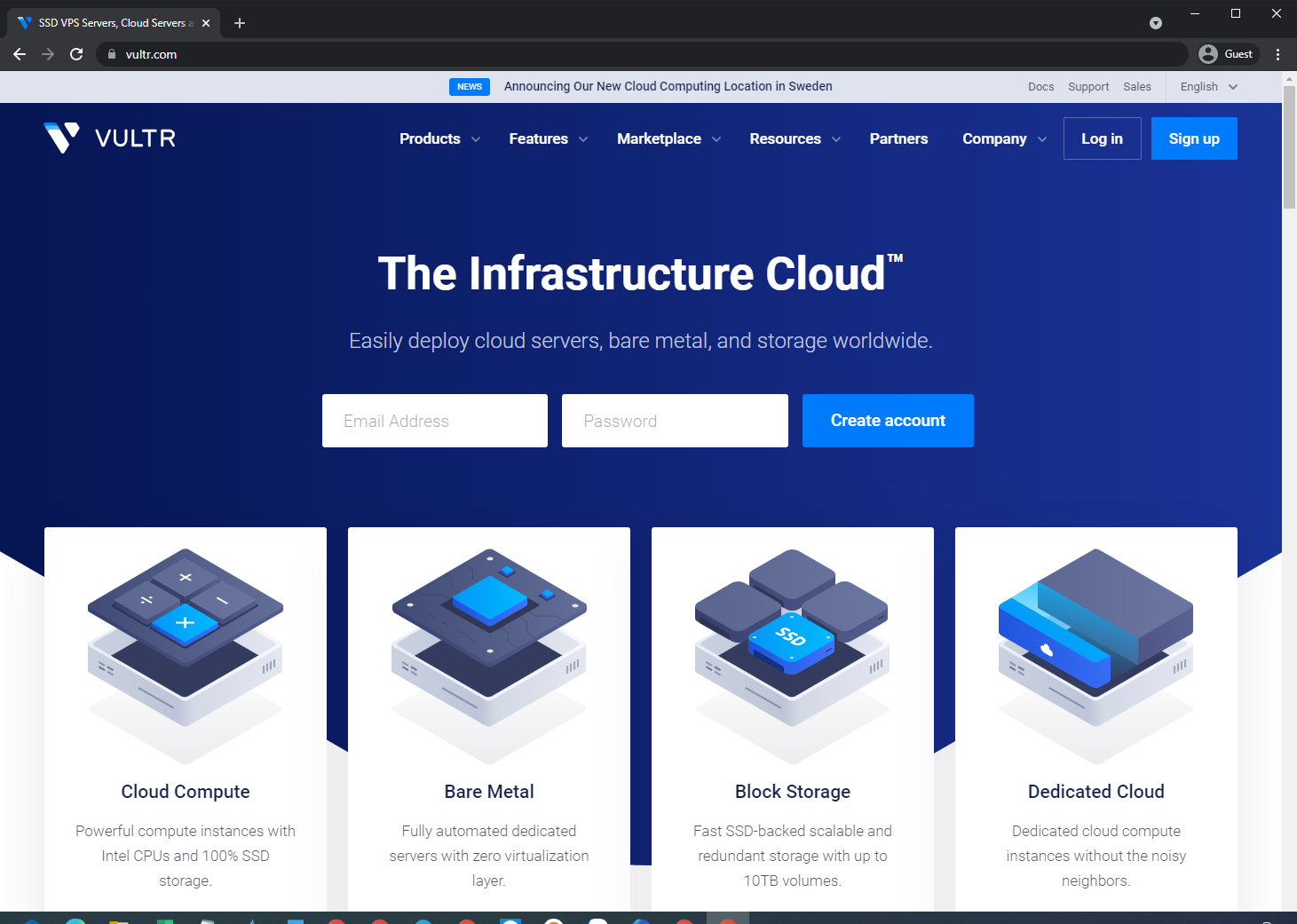 Hướng dẫn đăng ký tài khoản mới tại Vultr