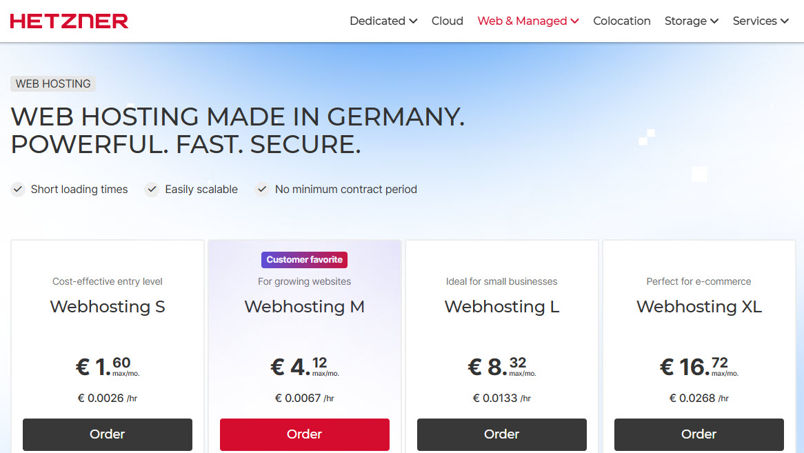 Hetzner ra mắt gói Web Hosting mới: Linh hoạt, minh bạch và giá cả hợp lý