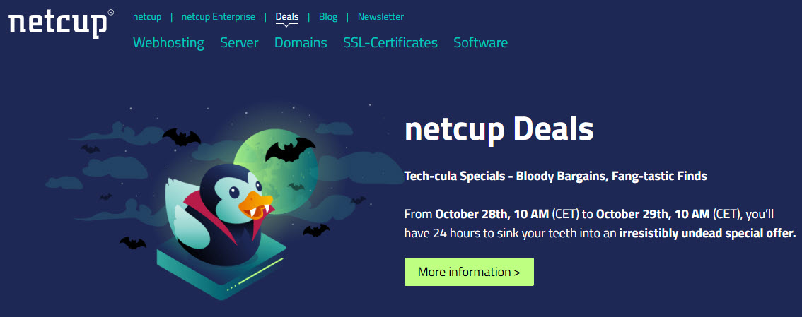 Netcup tung khuyến mãi lớn “Tech-cula Specials” trong 24 giờ – Giảm đến 50%!