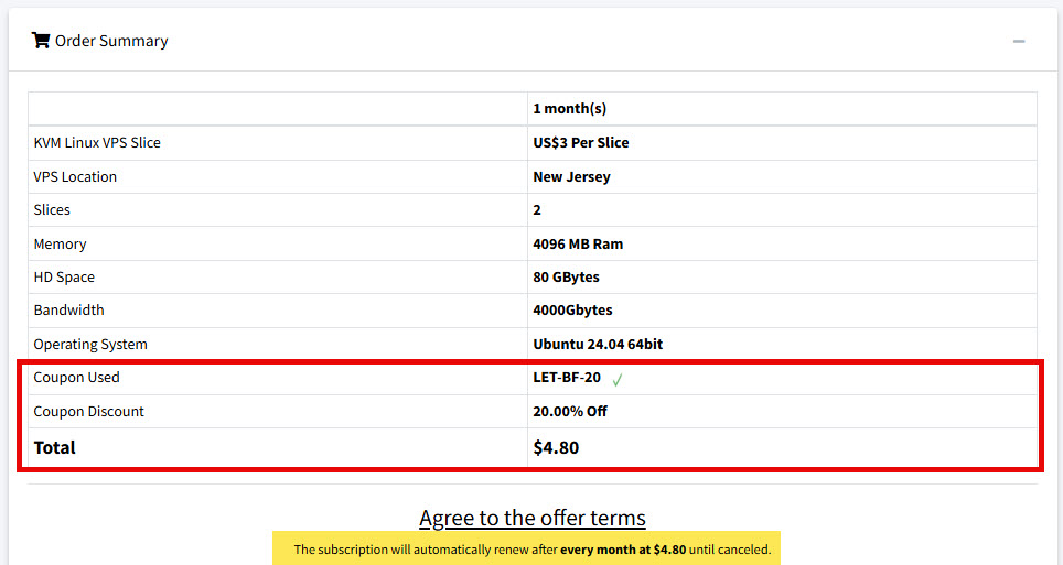 Interserver giam gia 20